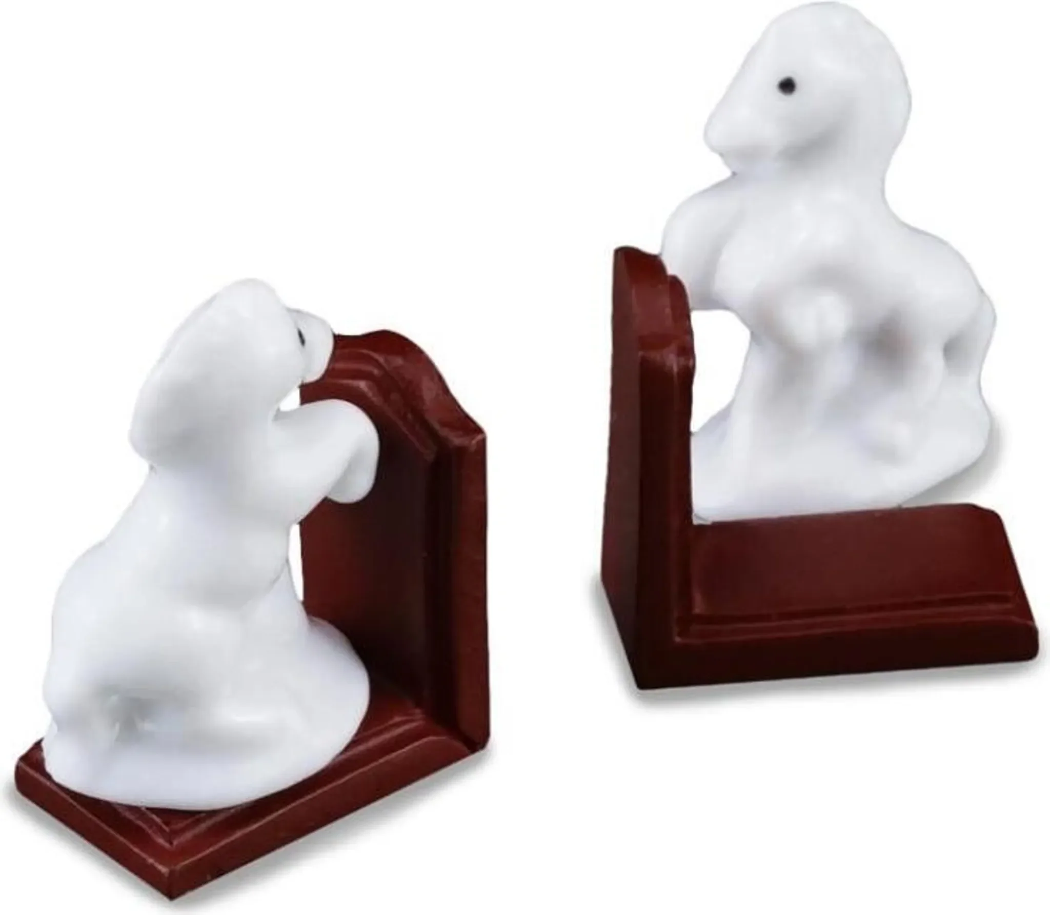 Miniatur Buchstützen Pferd – 2er-Set, Reutter, dunkle Pferde