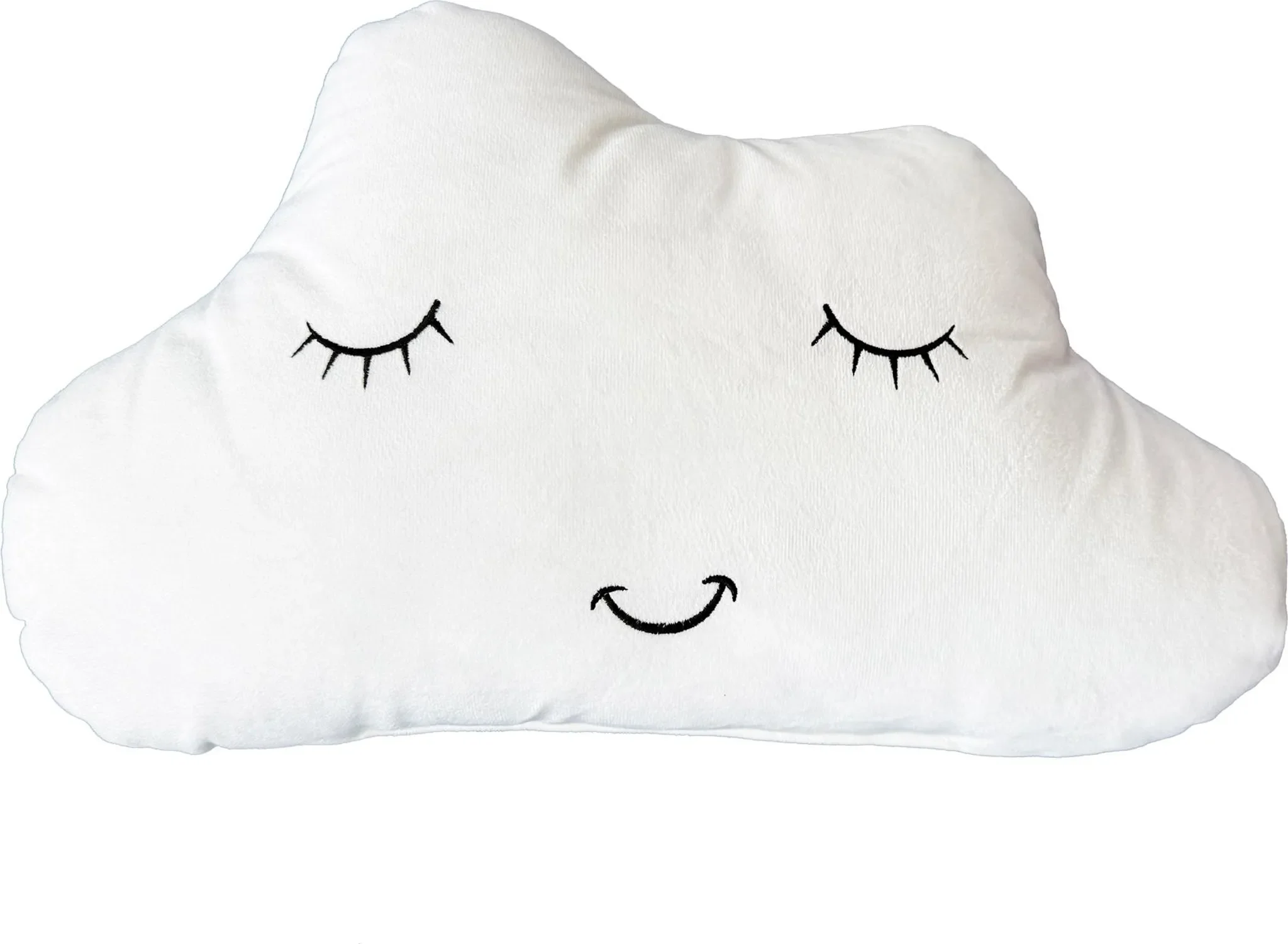 Heimtexland Kuschelkissen Mond, Stern & Wolke – Weiß, 45 cm – Kinderzimmer Deko