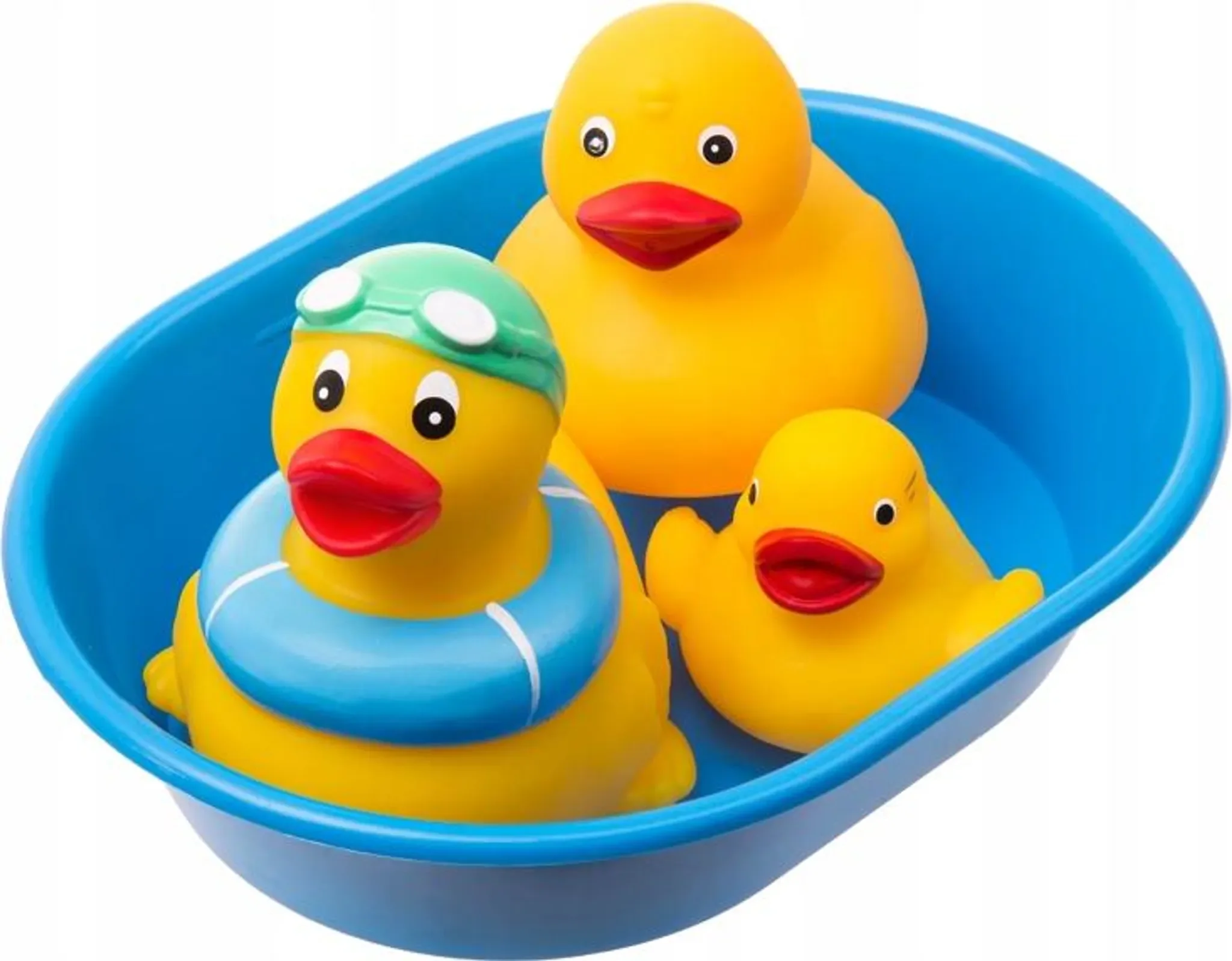 Bade-Quietschtiere im Set – 3er-Pack mit Babywanne