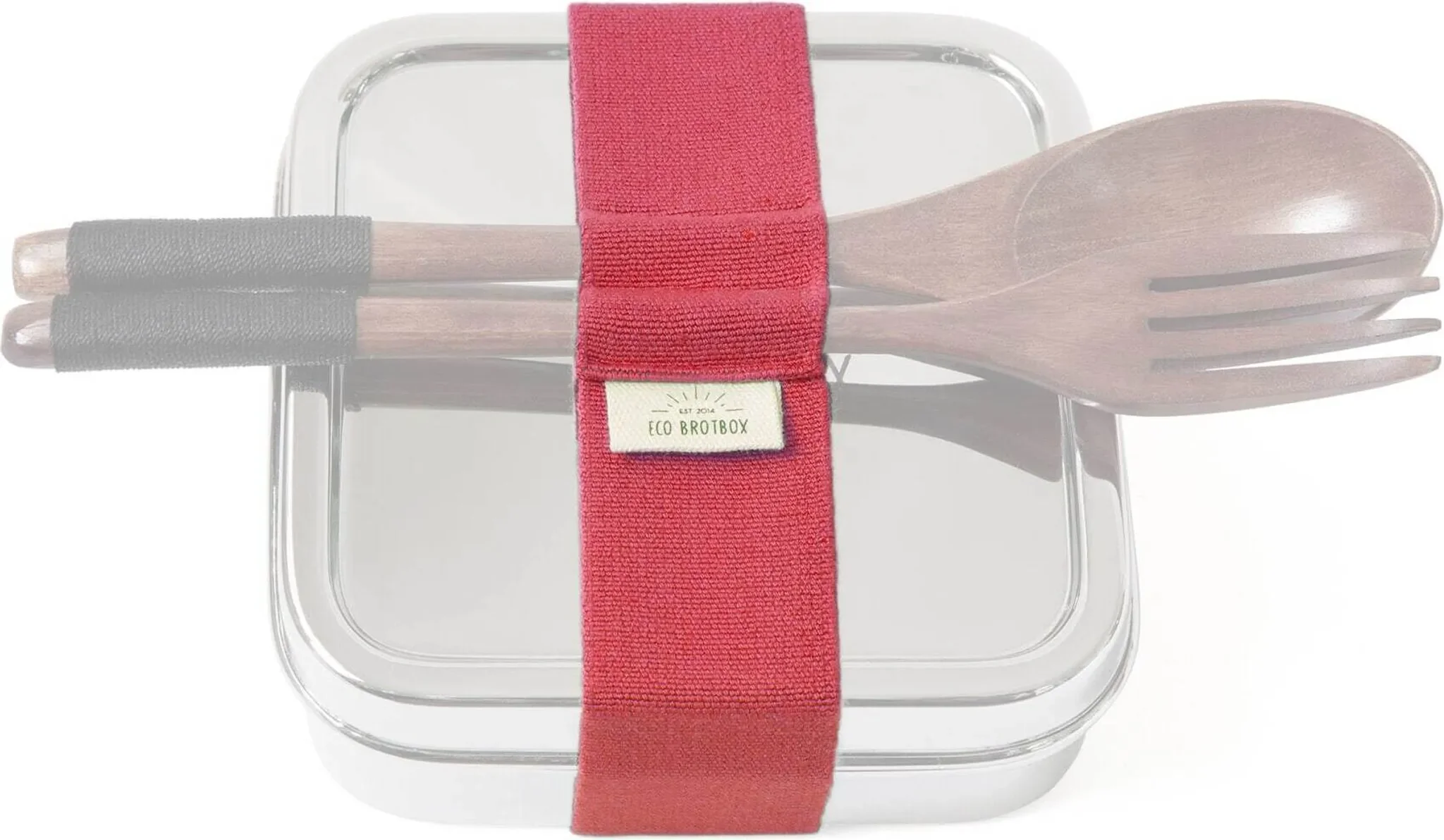 Elastisches Gummiband mit Besteckaufnahme – Größe S, Pink