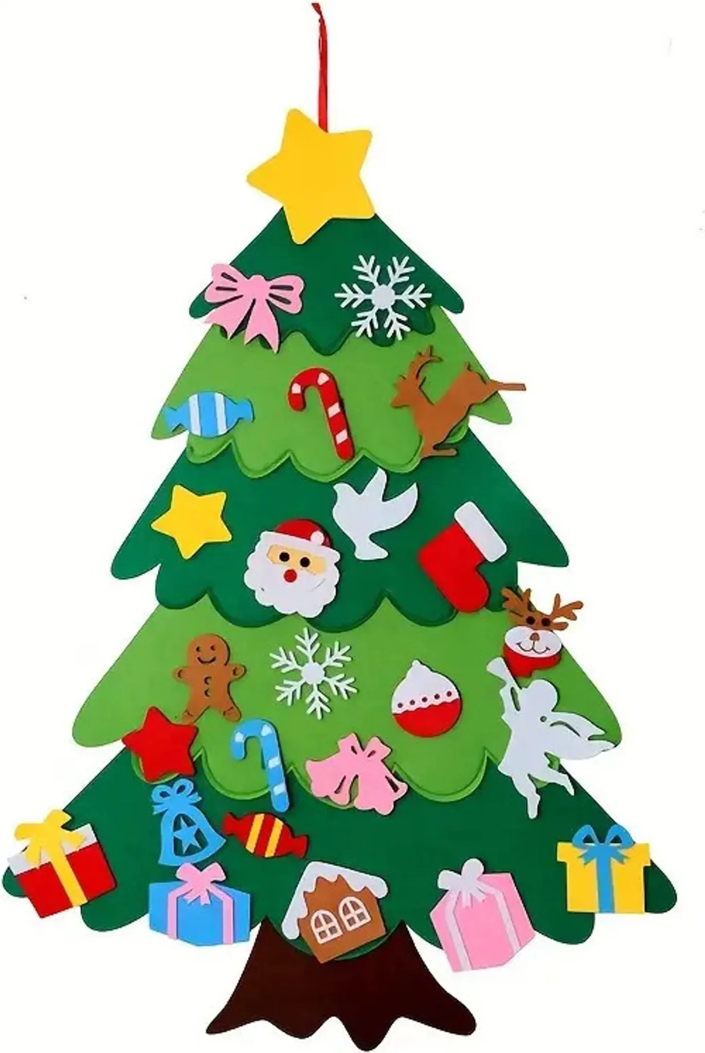 3D Filz-Weihnachtsbaum-Set „FELTPINETREE“ – Kreative DIY-Deko für Kinderzimmer & Zuhause