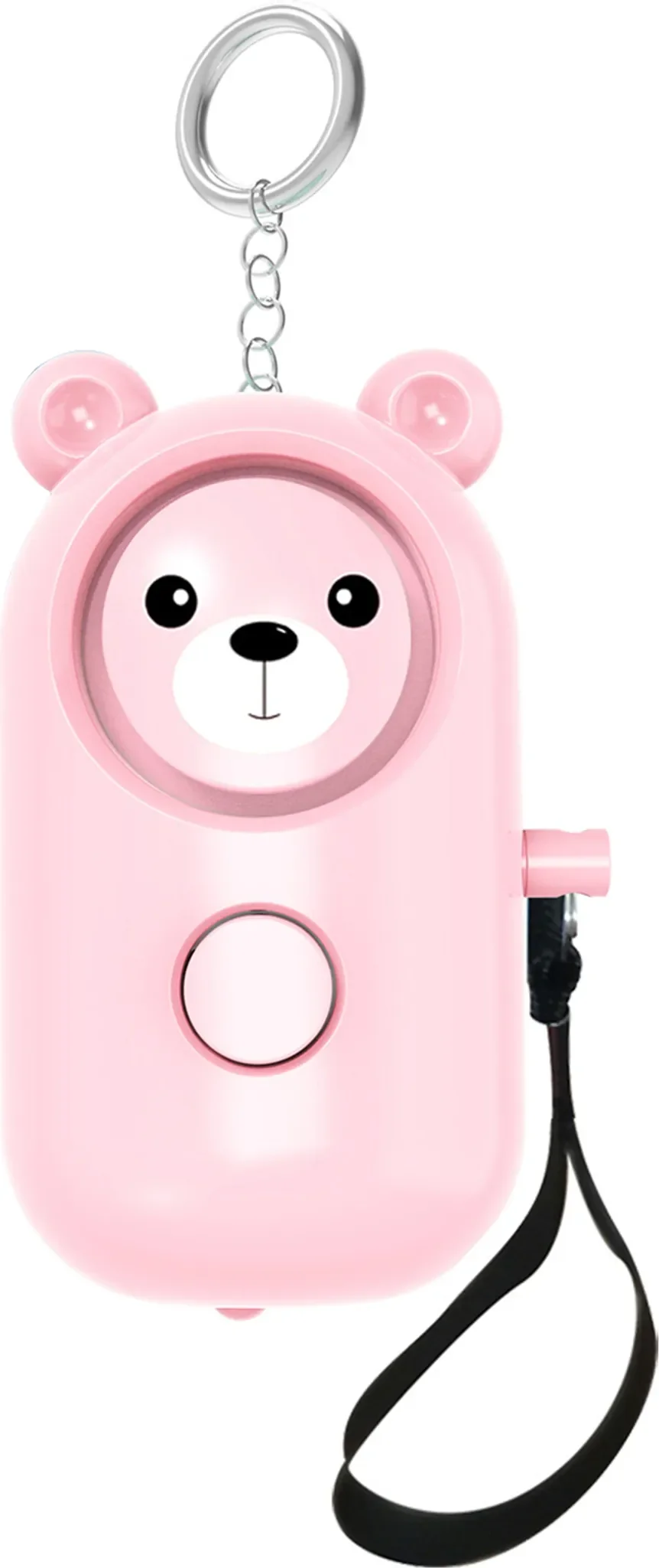 Persönlicher Sicherheitsalarm – 130 dB, LED, Bärenform, Rosa