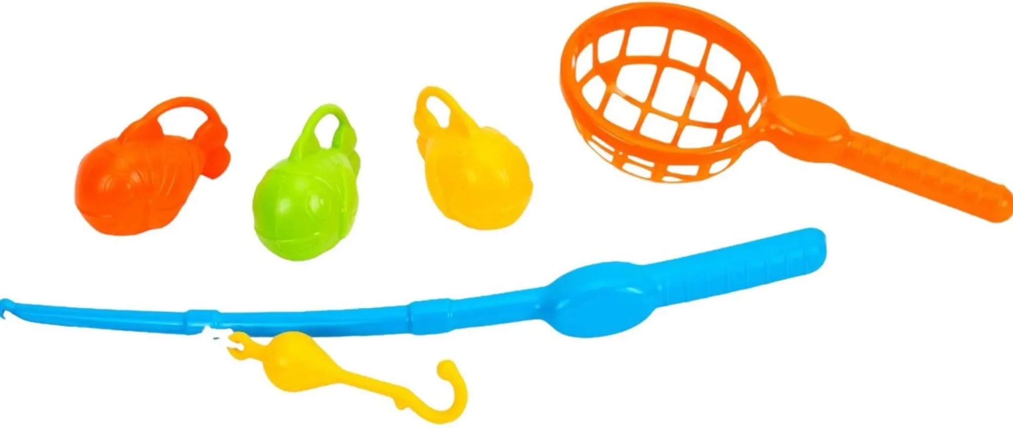 Angel-Spielset fürs Wasser – Angelrute, Kescher & Fische