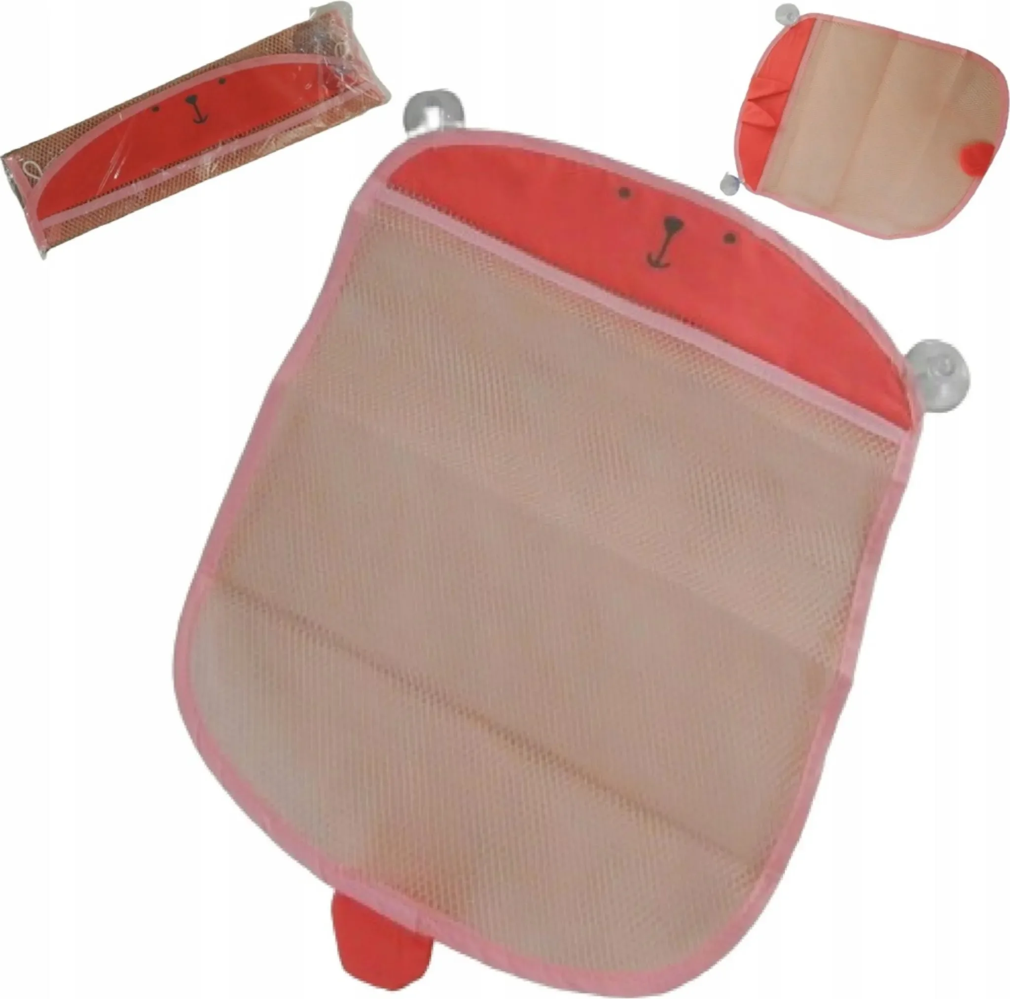 Badespielzeug-Organizer – Dunkelrosa Hase