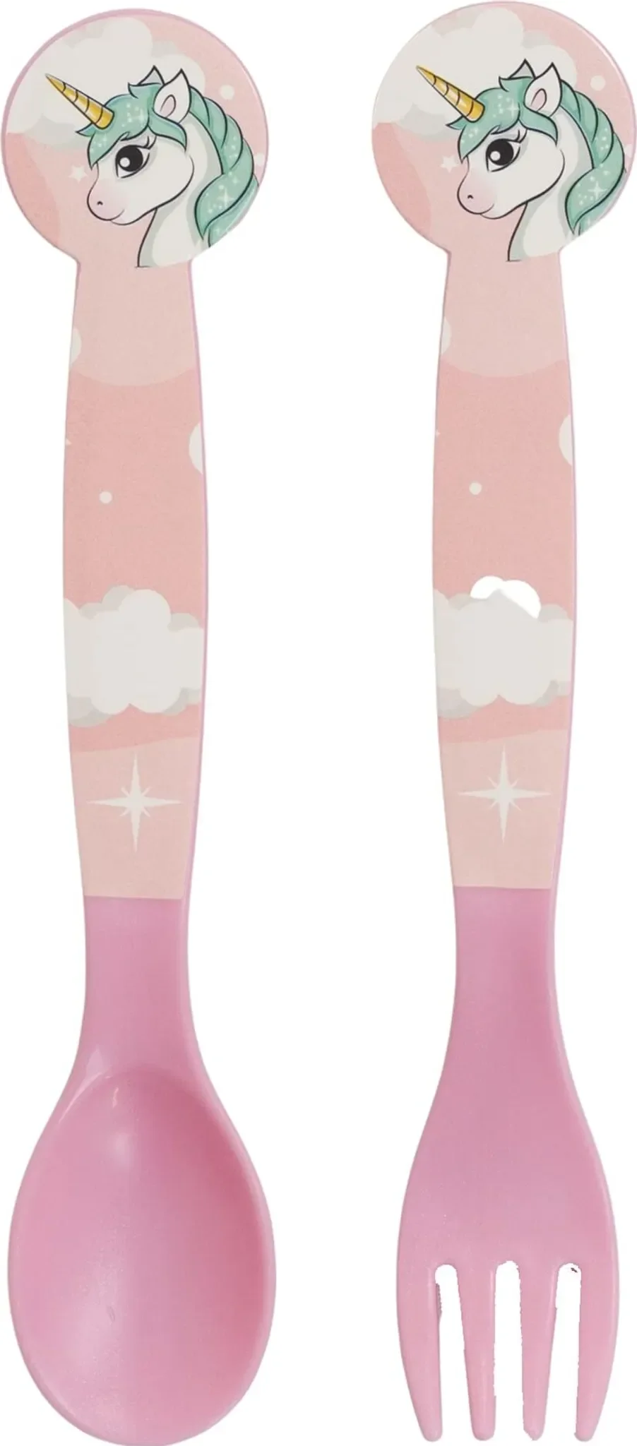 Kinderbesteck Set – 2 teilig, Einhorn-Design