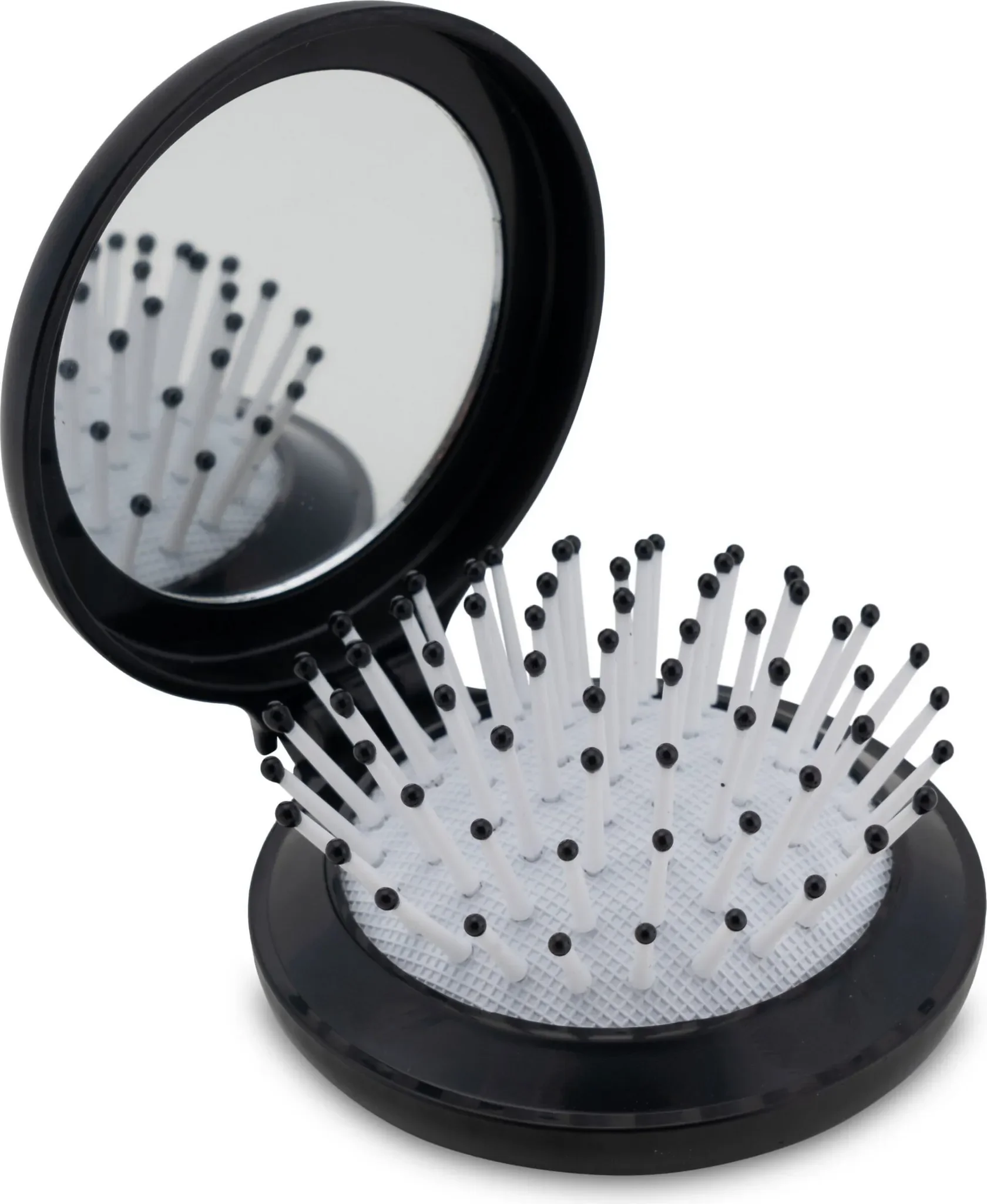 Faltbare Taschenbürste mit Spiegel „K-Pro“